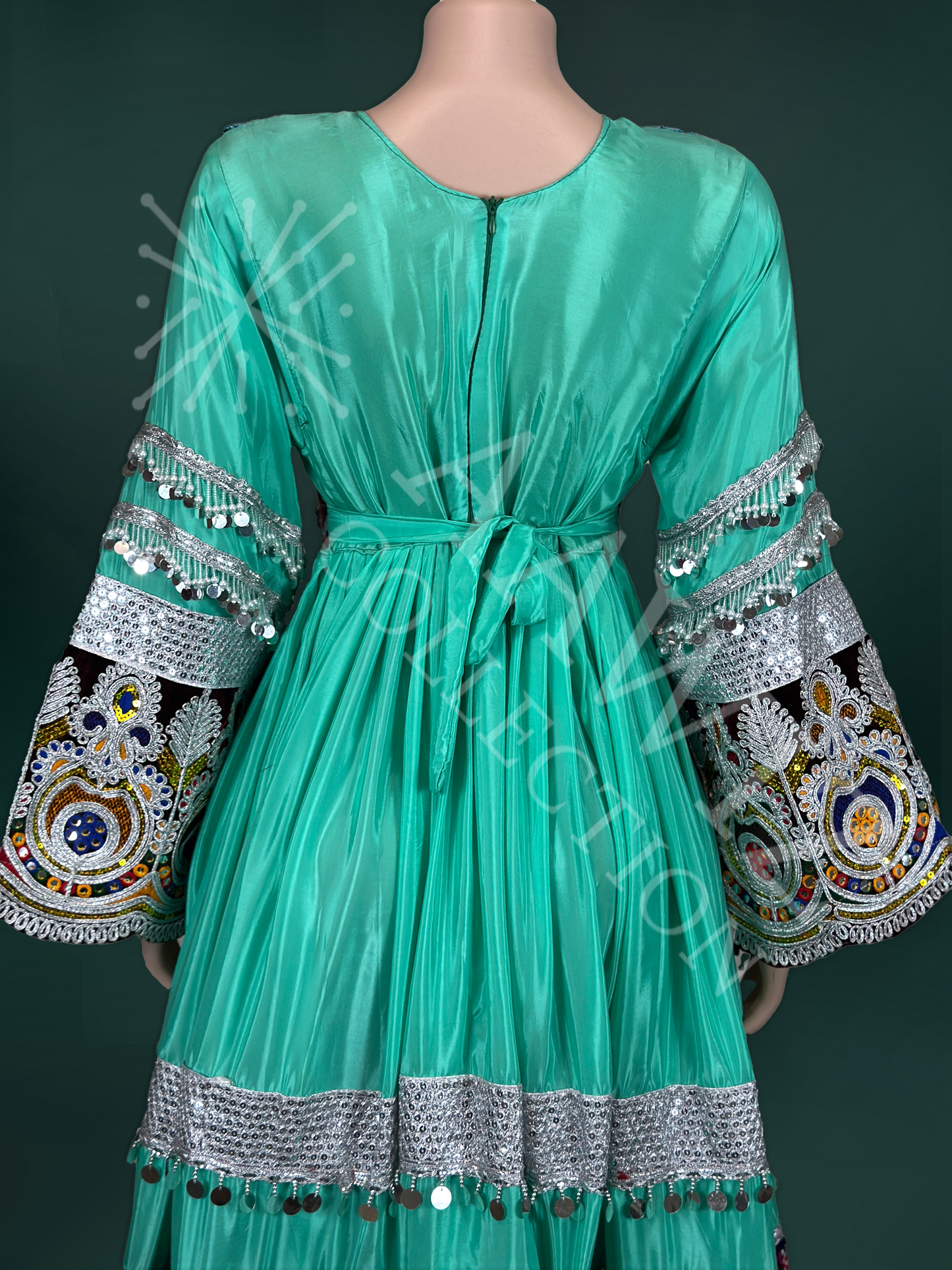 Zohra Elegance - Traditional Afghan Party Dress (Three Piece)